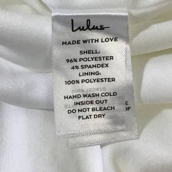 LULU'S XS Romance for the Ages White V-Neck Long Sleeve Maxi Dress NEW B143 - Picture 6 of 9